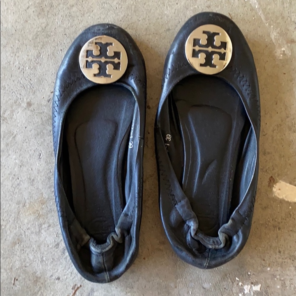Tory Burch Black Flats